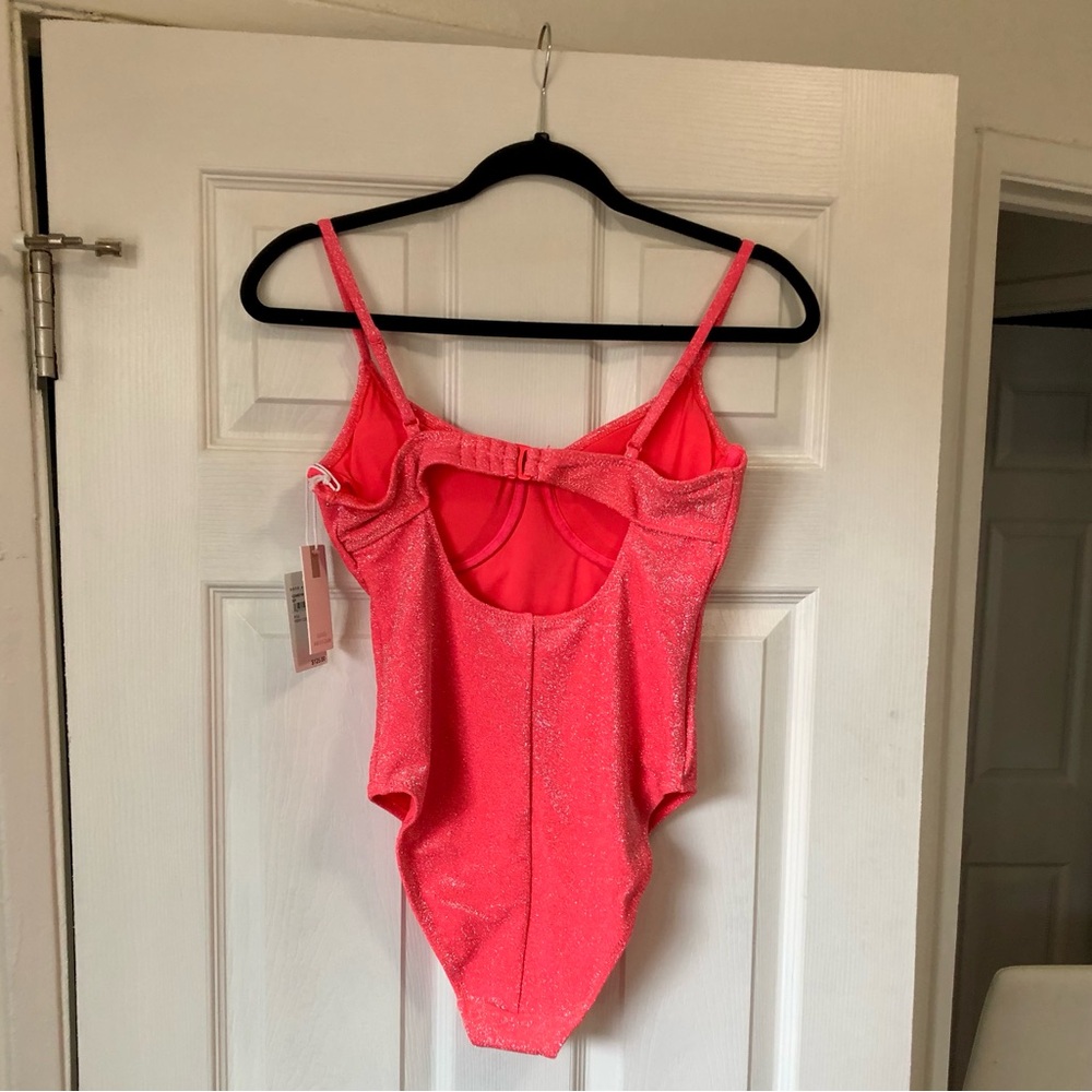 Good American Sparkle Show Off Underwire One-Piece Swimsuit 1 (fits like 2-4 US) - Picture 14 of 14